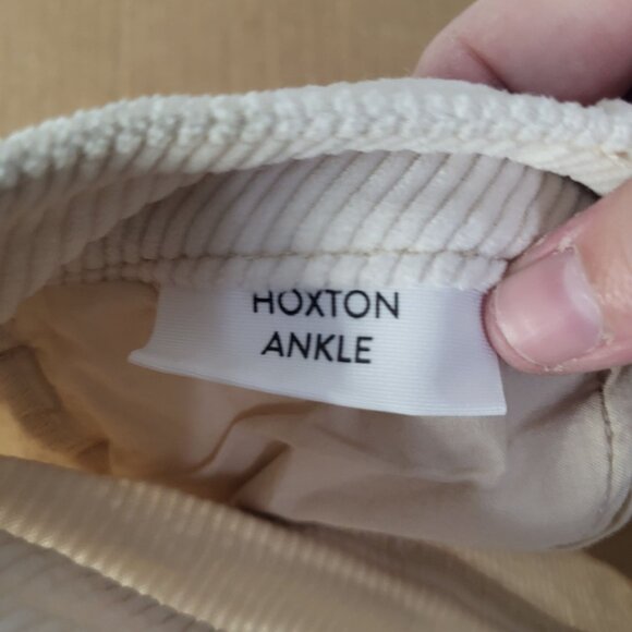 PAIGE Womens SZ 25 Hoxton Ankle Corduroy Pants Cream - Picture 12 of 15